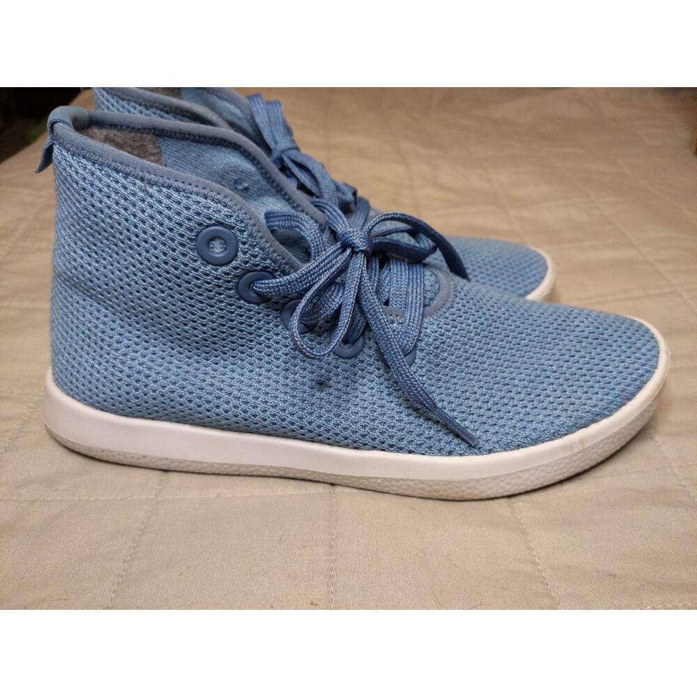Allbirds Tree Dasher High Top Wool Knit Sneakers Blue Gray Women's 8 EU 38 - Picture 7 of 8